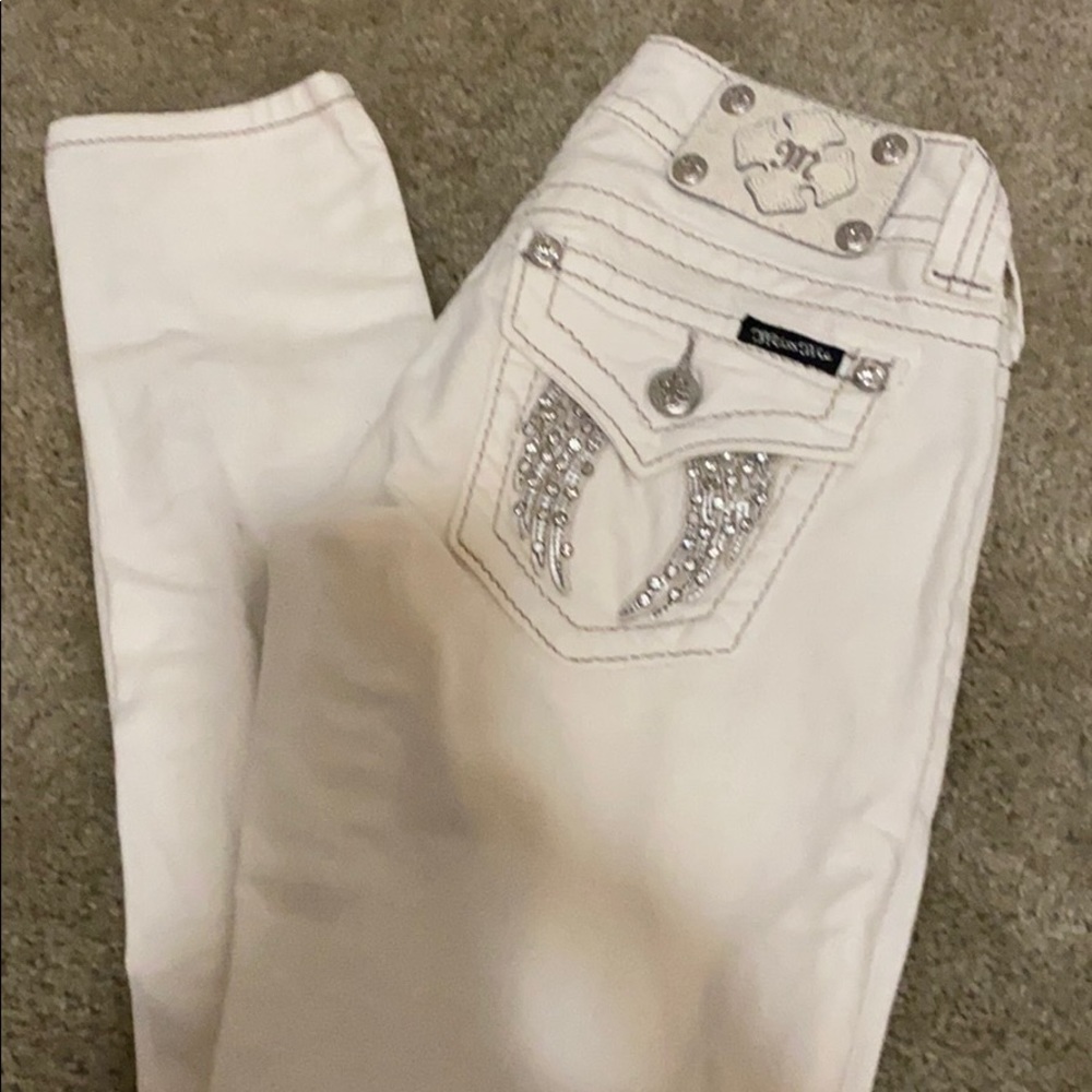 White Miss Me Jeans